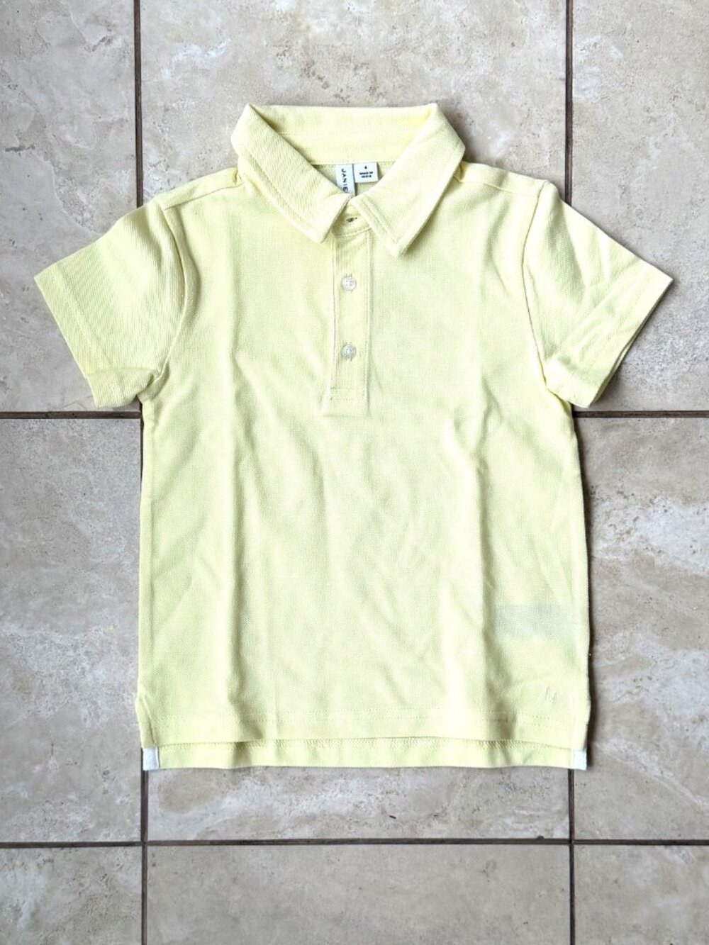 Janie and Jack Pale Yellow Polo Shirt | Size 4 | Never Worn